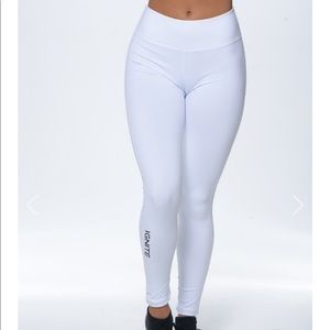 Ignite White Yoga Workout Pants NWT